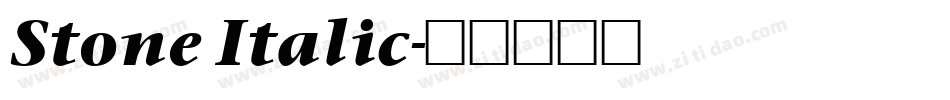 Stone Italic字体转换